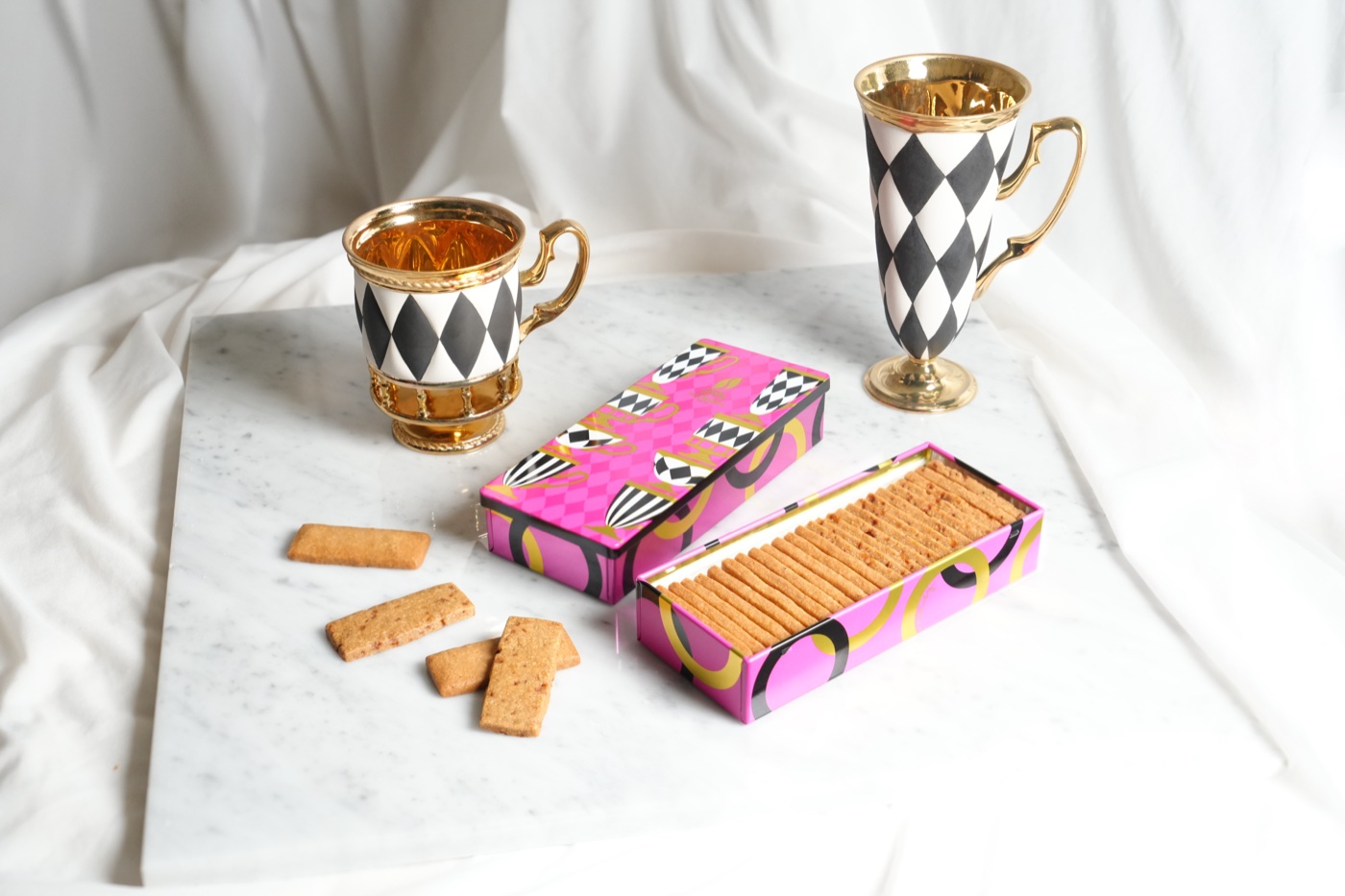 Hijiri Tougane checker pattern cups — Premium Collection